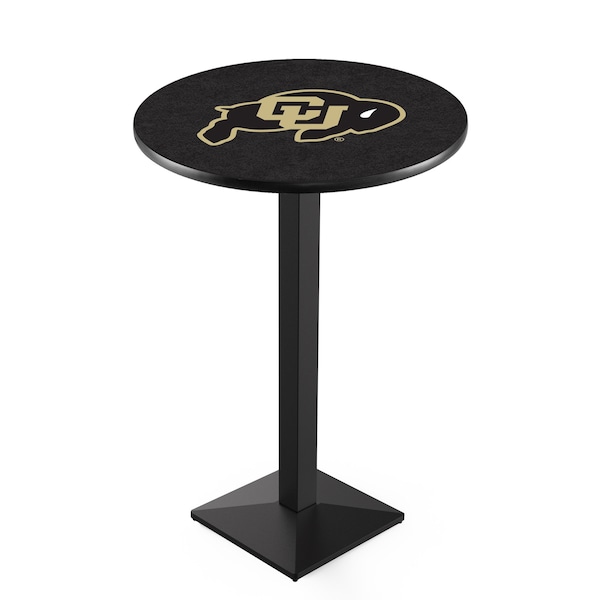 36" Blk Wrinkle Colorado Pub Table